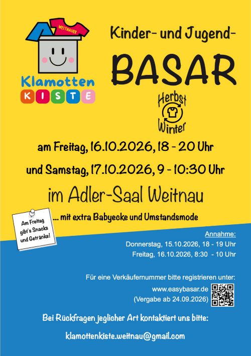 Kinder- und Jugendbasar in Weitnau
